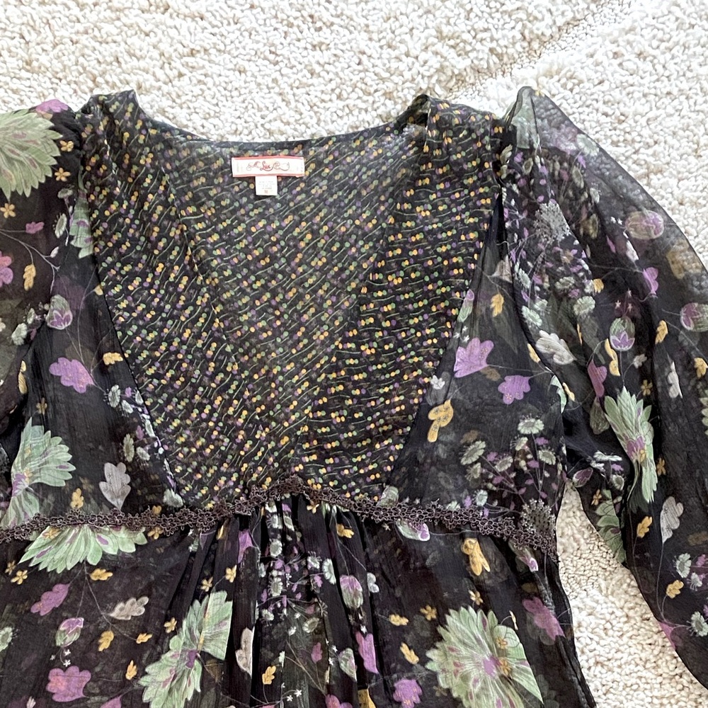 Vintage 90s Floral Babydoll Dress